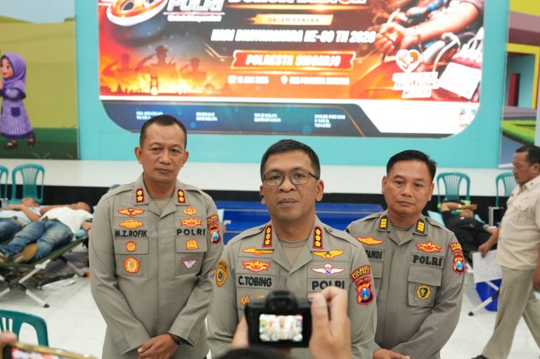 Jelang Hari Bhayangkara ke-80, Polresta Sidoarjo Gelar Donor Darah