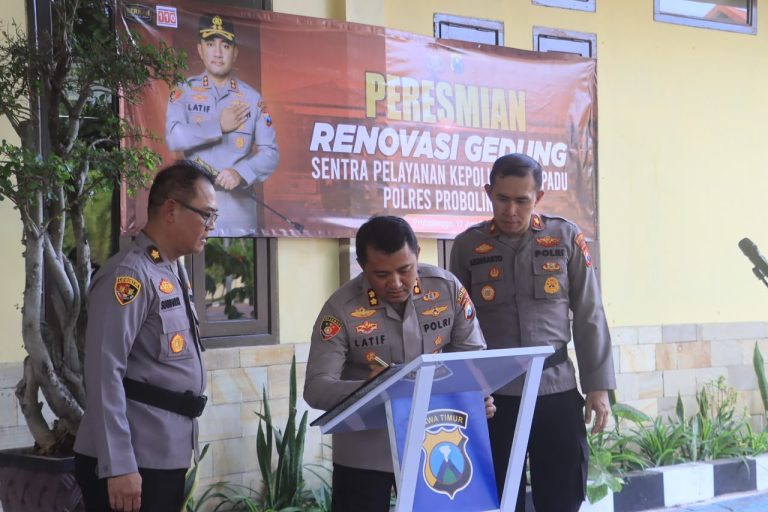 Polres Probolinggo Resmikan Gedung SPKT Baru Tingkatkan Kualitas Pelayanan Masyarakat
