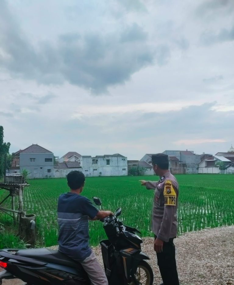 Bhabinkamtibmas Desa Nailan Tinjau Persemaian Bibit Padi Milik Warga