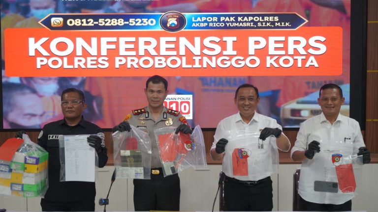 Polres Probolinggo Kota Amankan Komplotan Curanmor dan Pembobol Konter