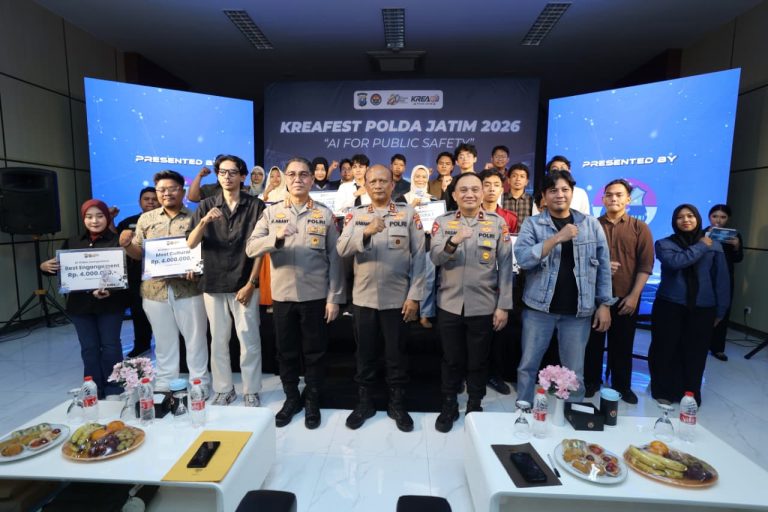 Hari Bhayangkara ke -80 Polda Jatim Dorong Pemanfaatan AI untuk Keamanan Publik Melalui KREAFEST 2026