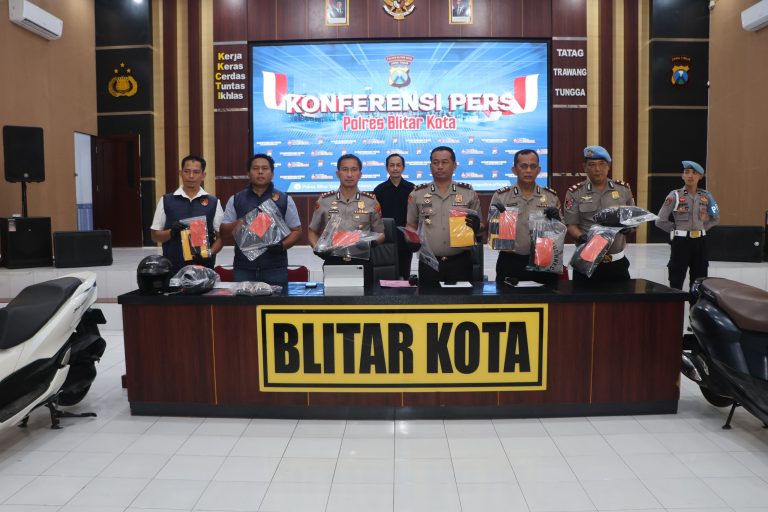 Polres Blitar Kota Amankan Tersangka Komplotan Perampok Lintas Daerah Sasar Minimarket