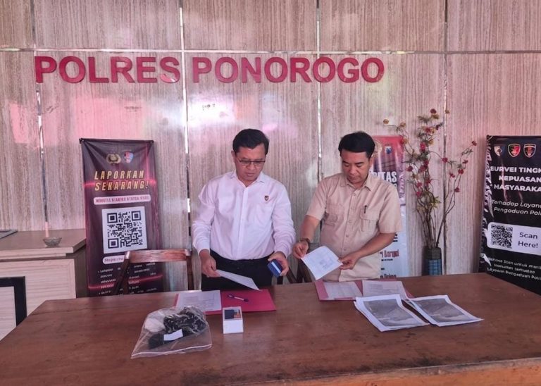 Pelaku Bobol Rumah di Ponorogo Diamankan Satreskrim Polres Ponorogo Sehari Usai Beraksi