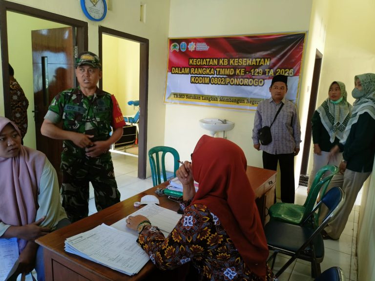 Kodim Ponorogo Gelar Safari KB Kes(Sasaran Non Fisik TMMD ke 129)