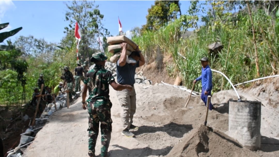 Ada Samson Kodim Ponorogo di TMMD 129 Bulu Lor