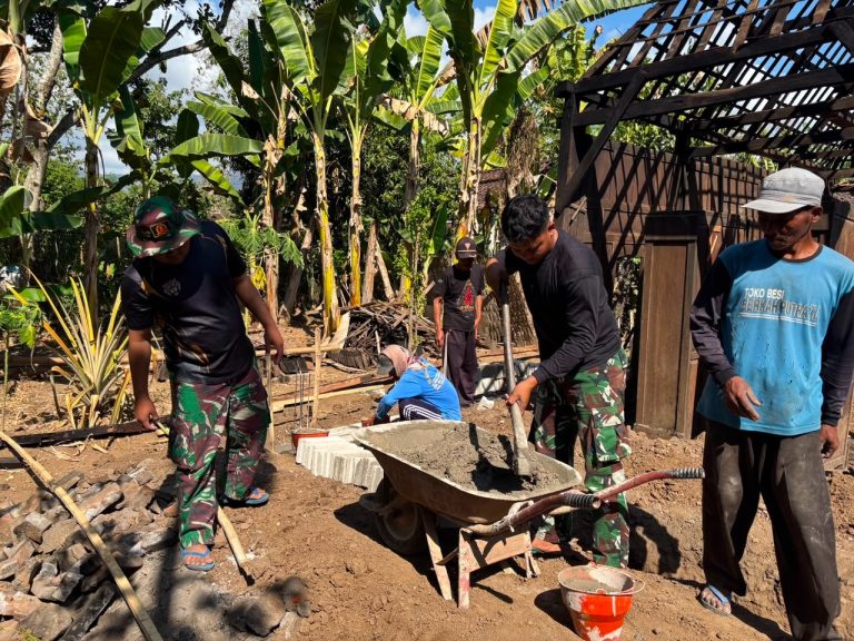 Personel Satgas TMMD 129 Bulu Lor Bangga Bisa Bantu Warga