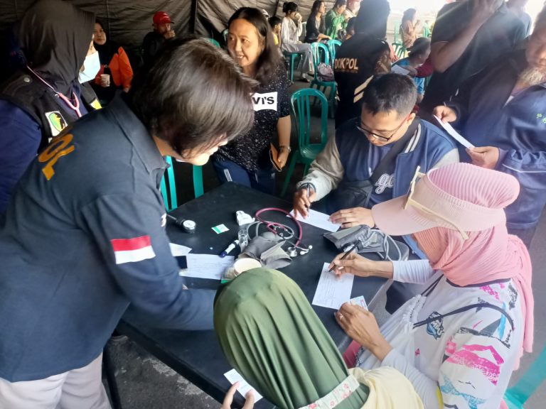 Polresta Malang Kota Gelar Bakkes, 200 Warga Ikuti Cek Kesehatan Gratis di Hari Bhayangkara ke – 80