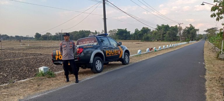 Polsek Slahung Intensifkan Patroli Antisipasi Balap Liar di Jalan Persawahan Desa Duri
