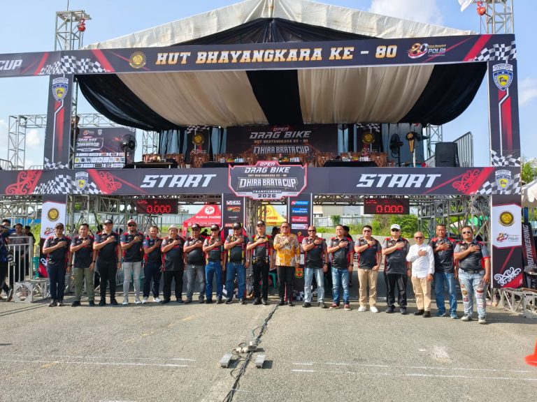 Gas di Sirkuit, Bukan di Jalan! Open Drag Bike Dhira Brata Cup Championship 2026 Resmi Dibuka di Samarinda dalam Rangka Hari Bhayangkara ke-80