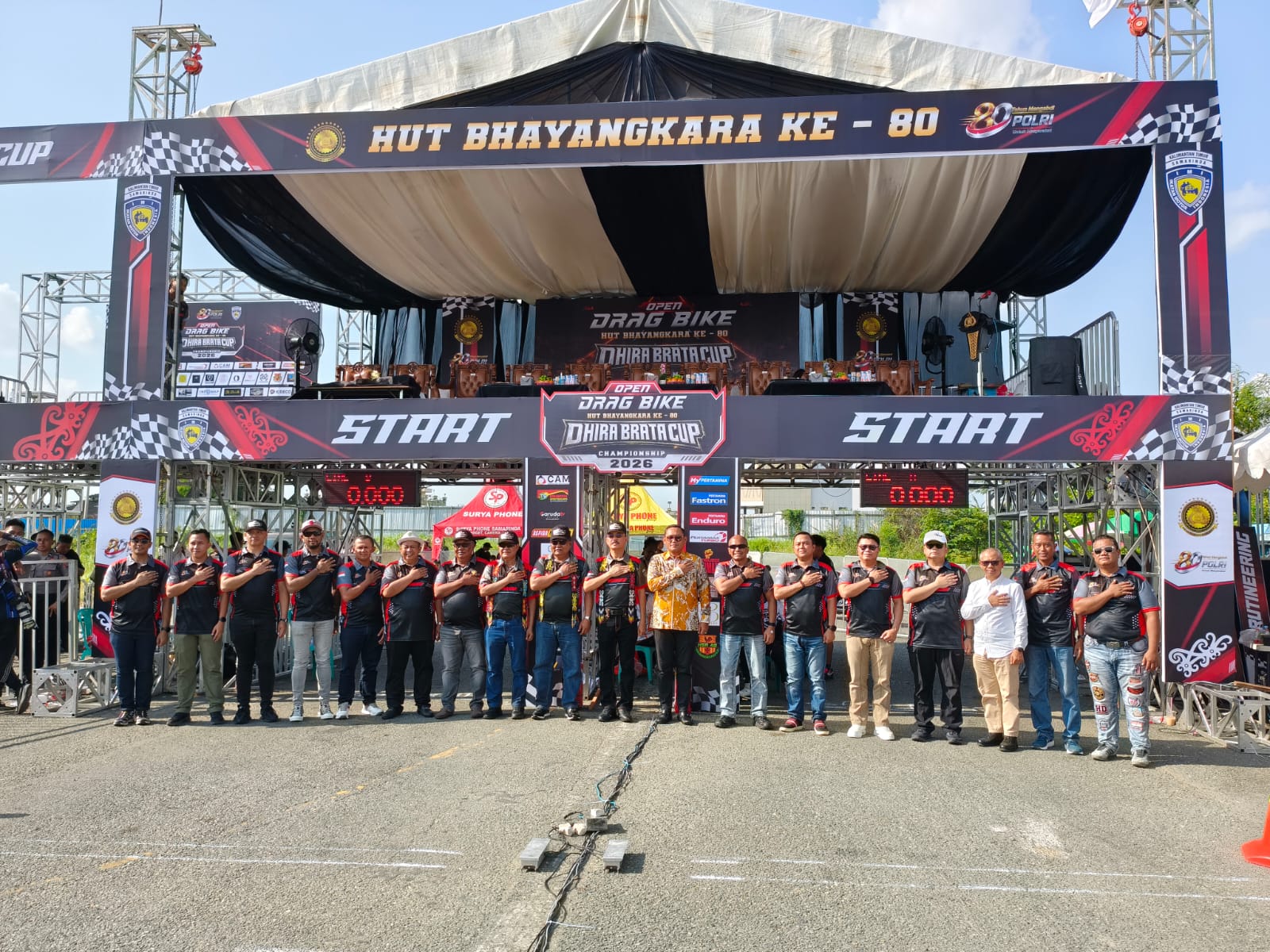 Gas di Sirkuit, Bukan di Jalan! Open Drag Bike Dhira Brata Cup Championship 2026 Resmi Dibuka di Samarinda dalam Rangka Hari Bhayangkara ke-80
