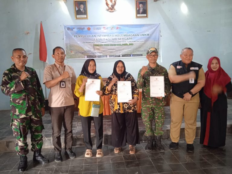 TMMD 129 Bulu Lor Gelar Penyuluhan Informasi Kelembagaan UMKM / Fasilitas NIB SERGAPP