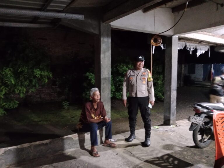 Polsek Badegan Gelar Patroli KRYD Malam Hari, Antisipasi 3C hingga Balap Liar