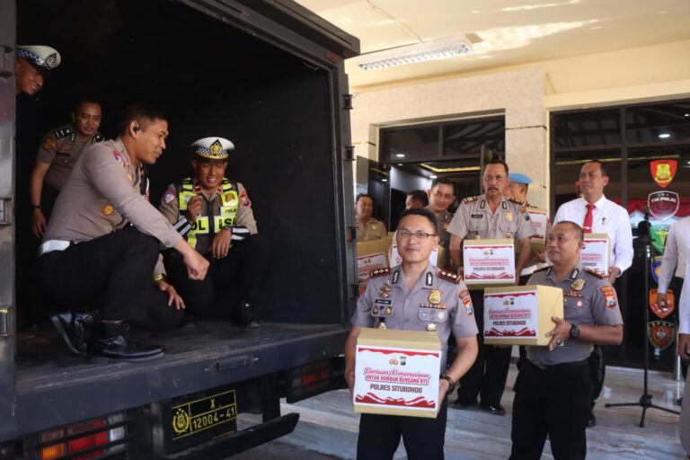 Polri Peduli : Polres Situbondo Kirim Bantuan Kemanusiaan untuk Korban Gempa NTT