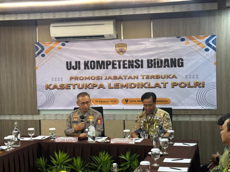Polri Buka Seleksi Terbuka Kasetukpa Lemdiklat, 13 Perwira Ikuti Uji Kompetensi