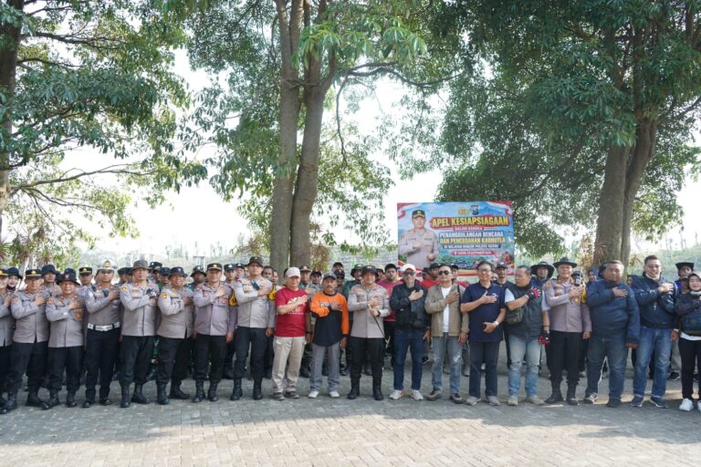 Cegah Karhutla, Polres Kediri Siagakan Ratusan Personel Gabungan di Lereng Kelud