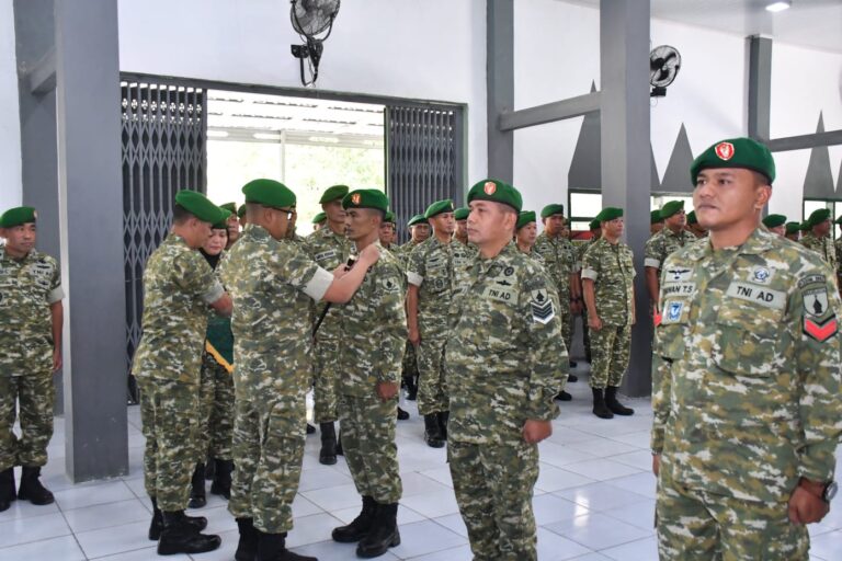 Dandim Ponorogo Pimpin Acara Laporan Korps Kenaikan Pangkat Bintara, Tamtama dan PNS Periode 01-10-2026